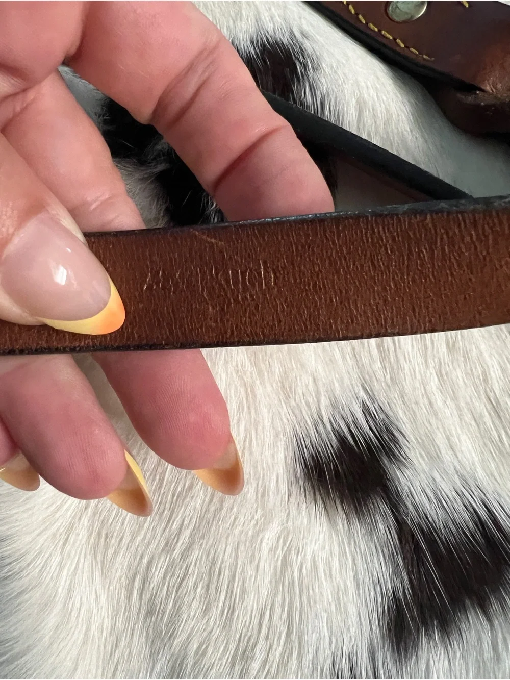 Braided Leather Dog Leash in Brown with Brass Hardware